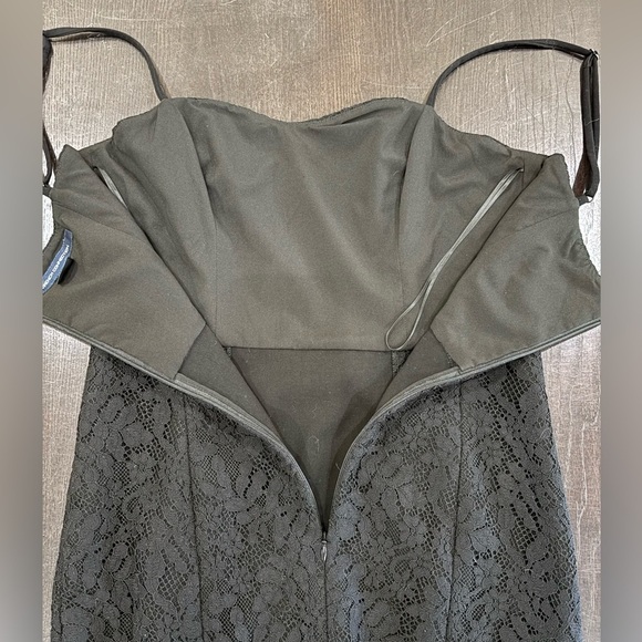 French Connection Black Lace Dress Size 6 - Picture 5 of 12
